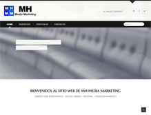 Tablet Screenshot of mhmediamarketing.com